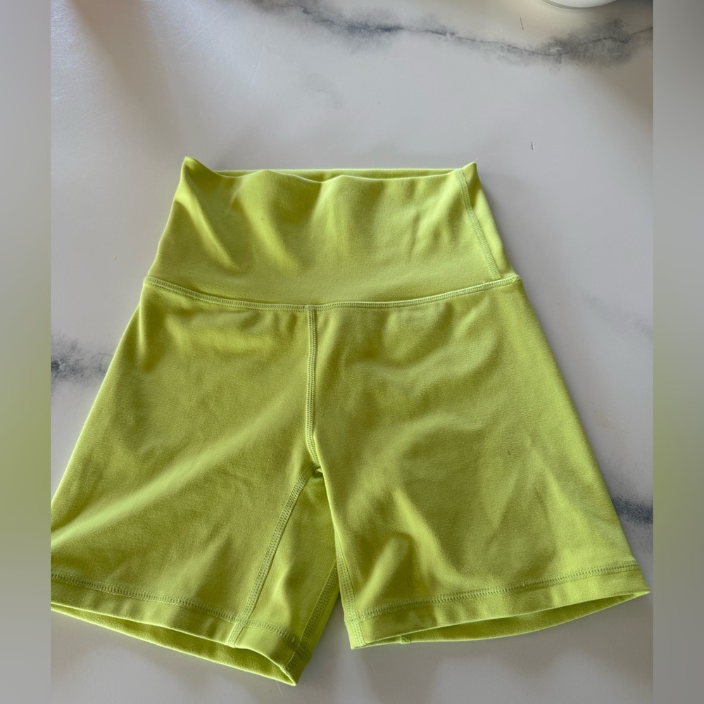 Jo & Jax Neon Yellow High Waisted Shorts